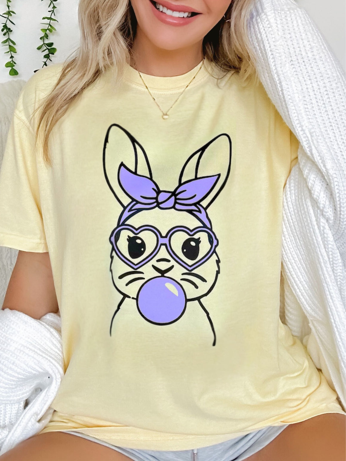 Bubble Bunny Yellow Tee