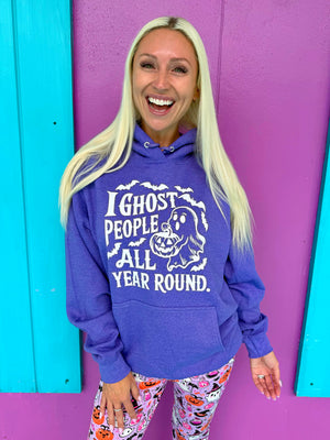 I Ghost People All Year Round Purple Hoodie