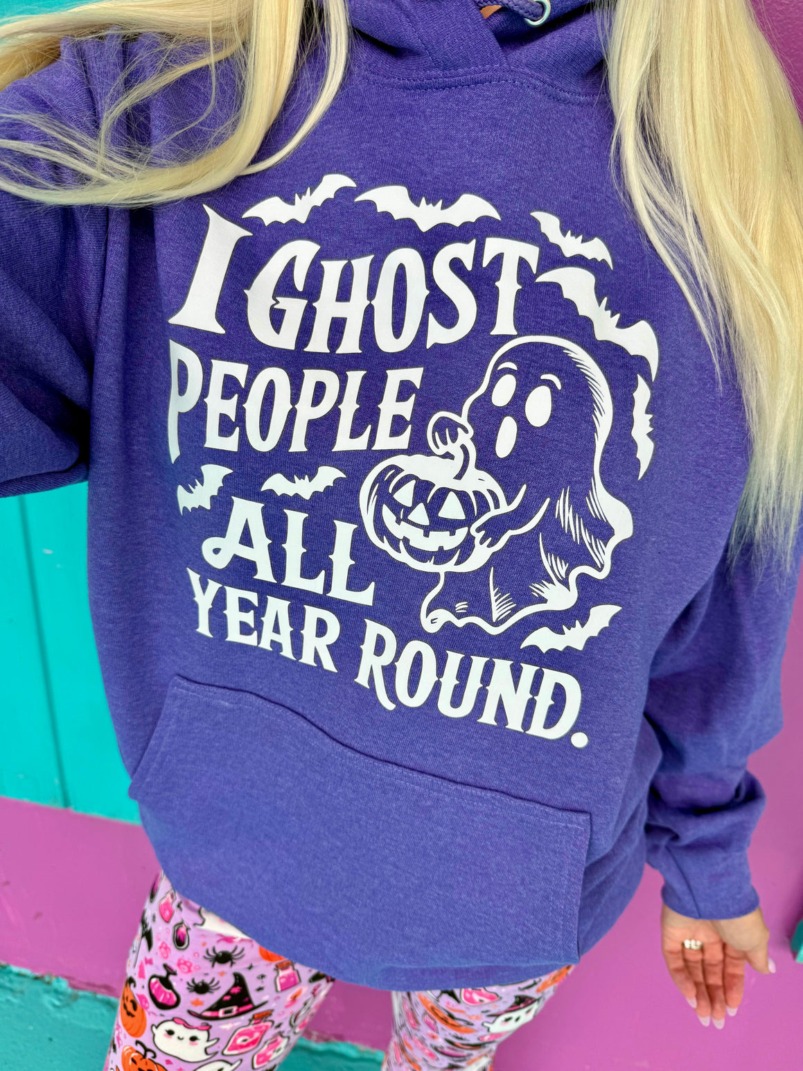 I Ghost People All Year Round Purple Hoodie