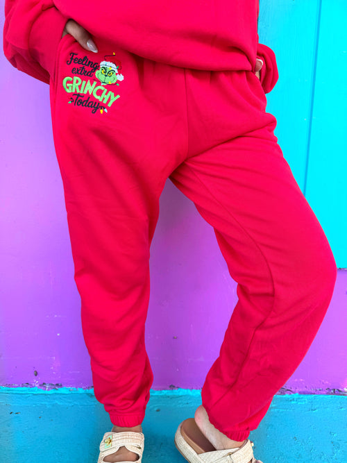 Green Guy Embroidered Sweatpants