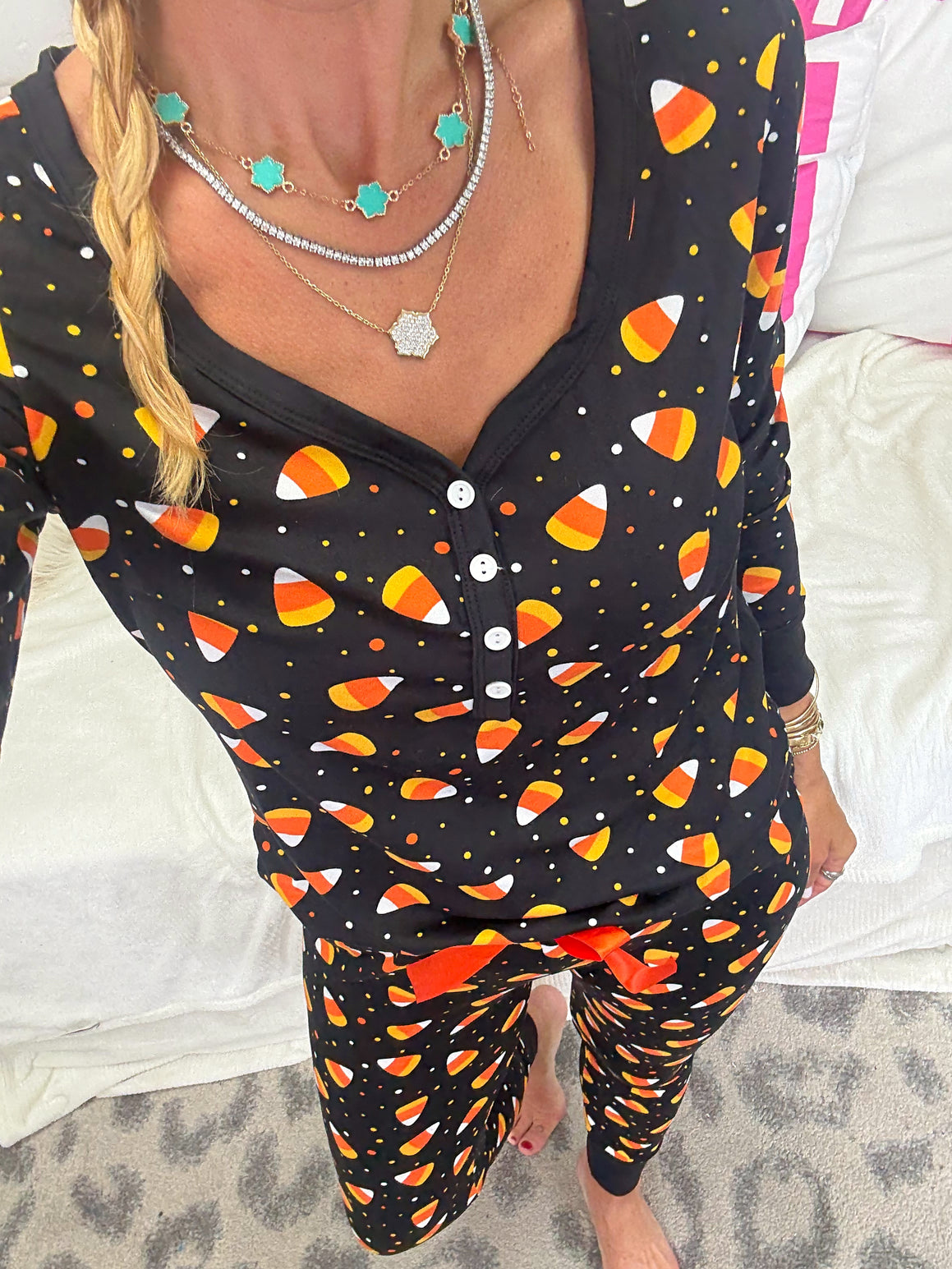 Candy Corn Pajama Set