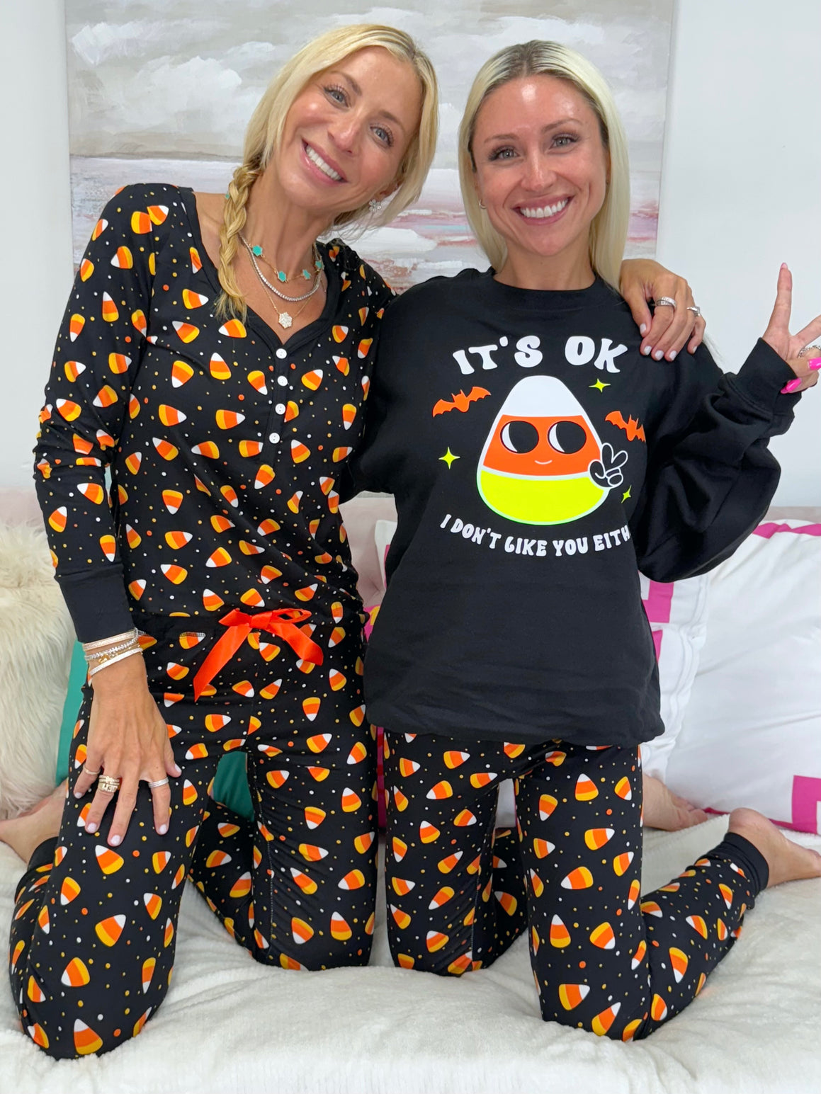 Candy Corn Pajama Set