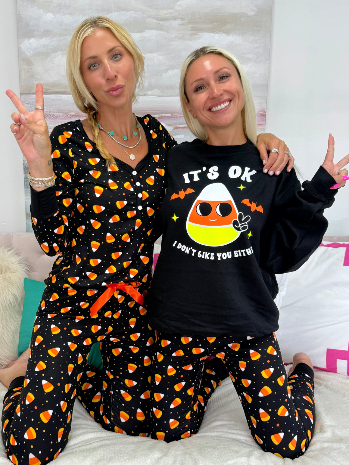 Candy Corn Pajama Set