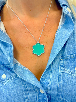 Magnolia Turquoise Pendant Necklace