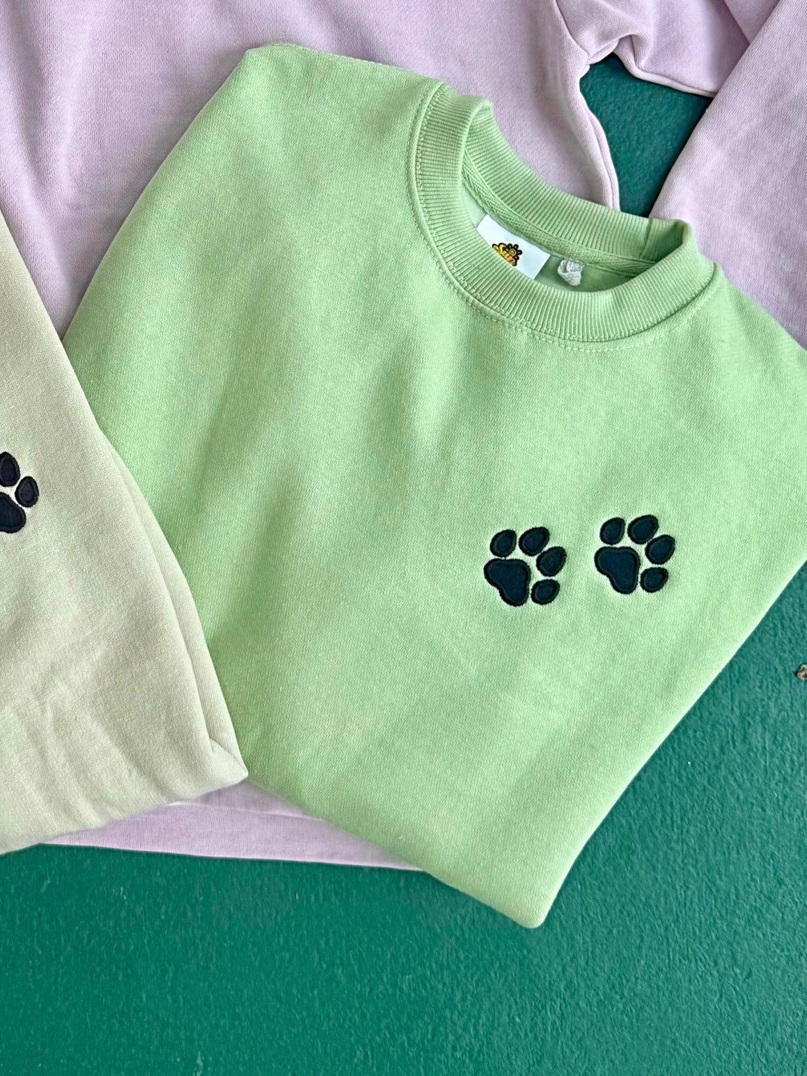 Paw Embroidered QZ Pullover or Sweatshirt (Multiple Options)