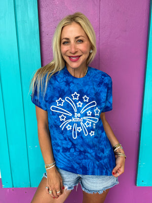 Be Kind Firework Tie-Dye Tee
