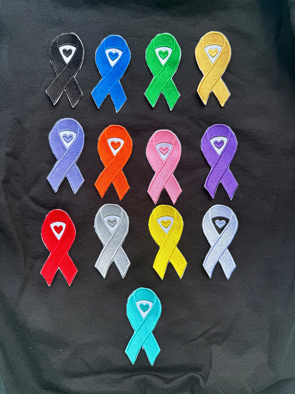 Awareness Ribbon Embroidered Quarter Zip Pullover - Sunshine Sisters