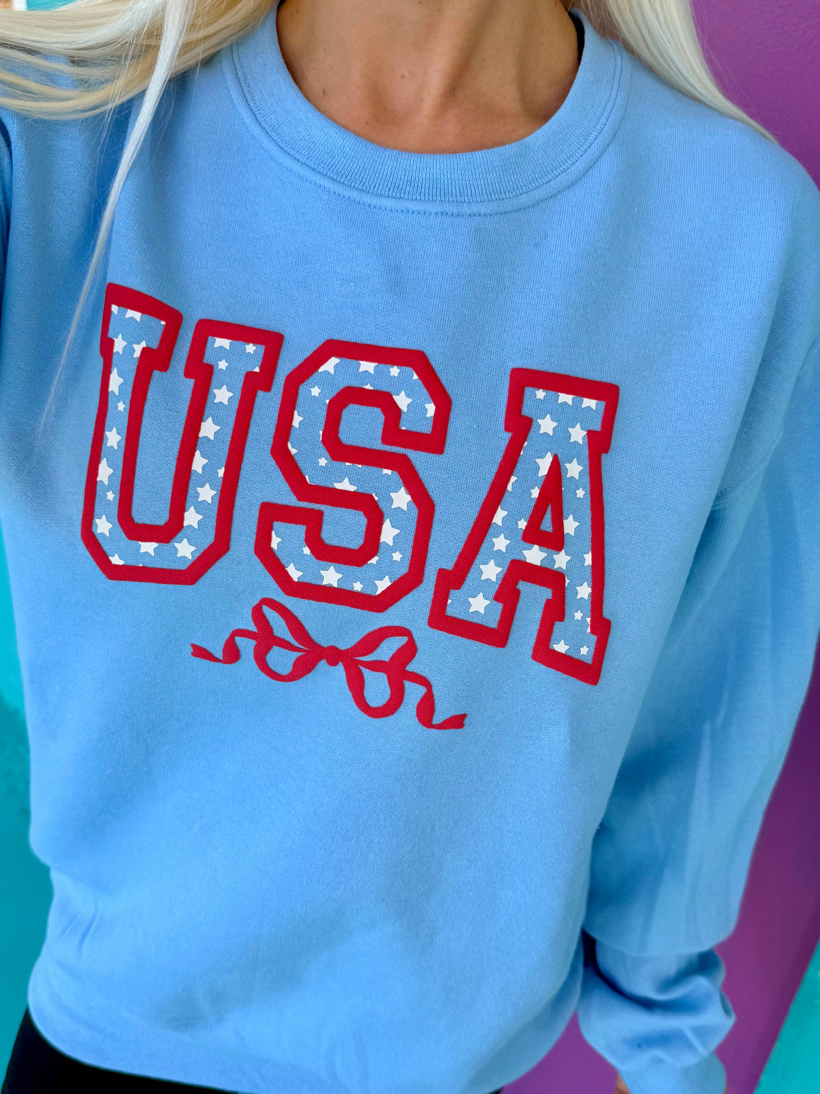 USA Stars Blue Sweatshirt