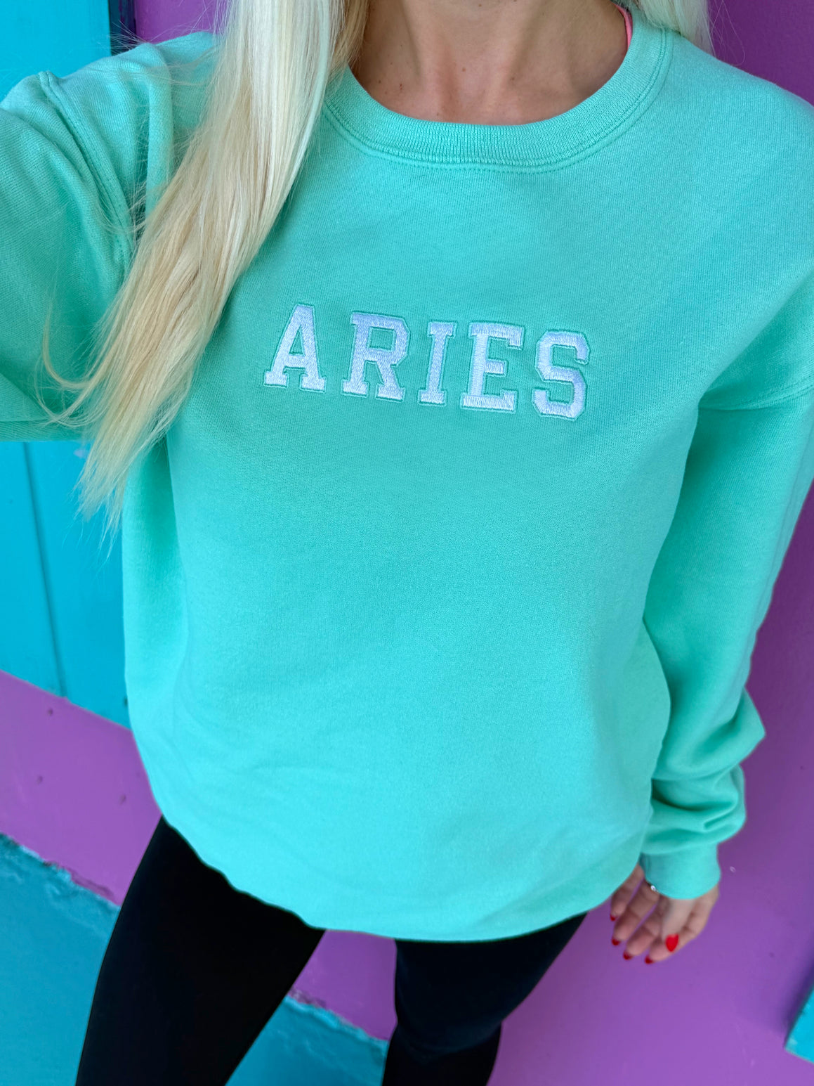 トップス melt the lady horoscope sweat aries-girl-birthday-queen-