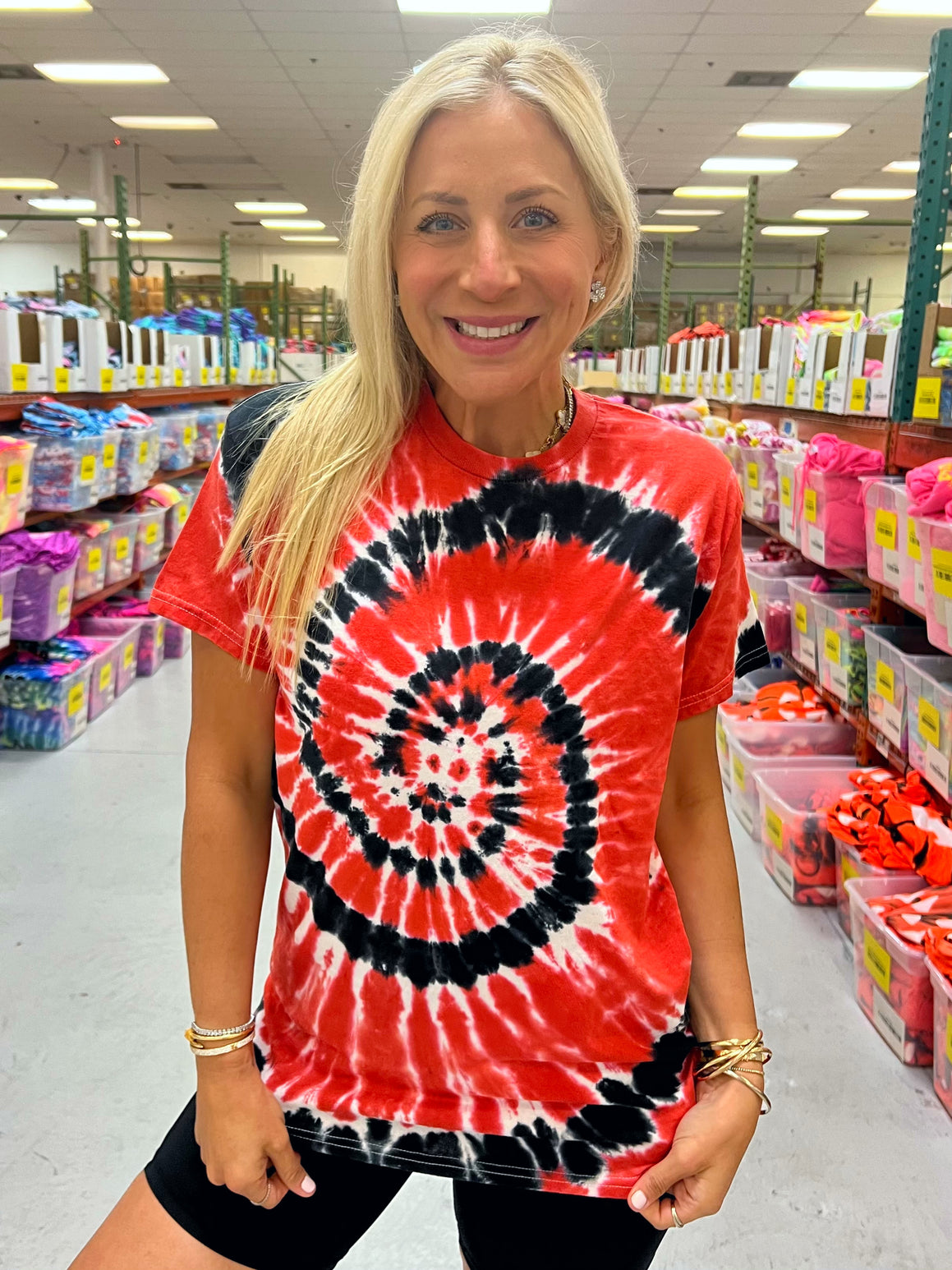 Red and black discount tie dye sweatpants