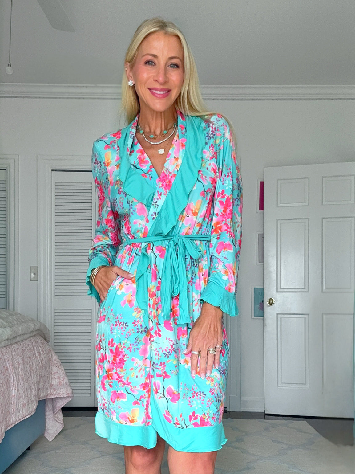 Jordann Jammies Cherry Blossom Robe