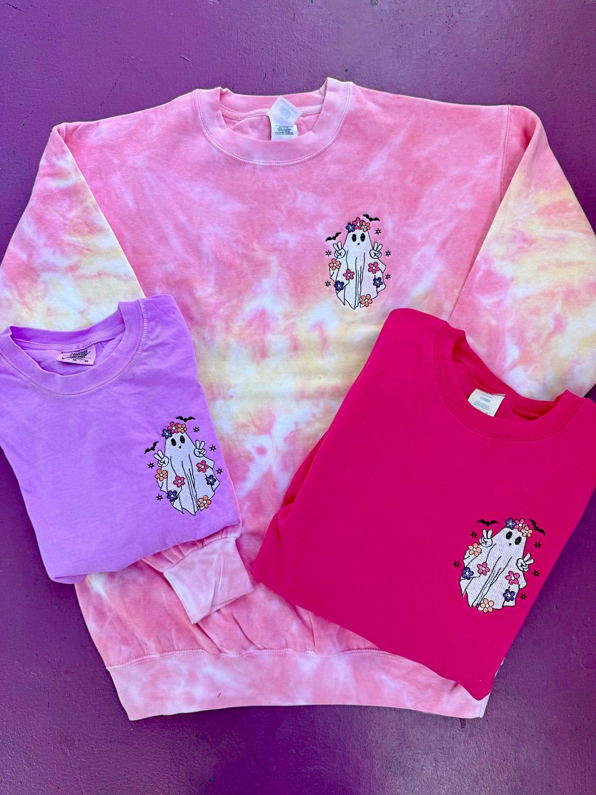 Boho Ghost Embroidered Sunshine Sweatshirt