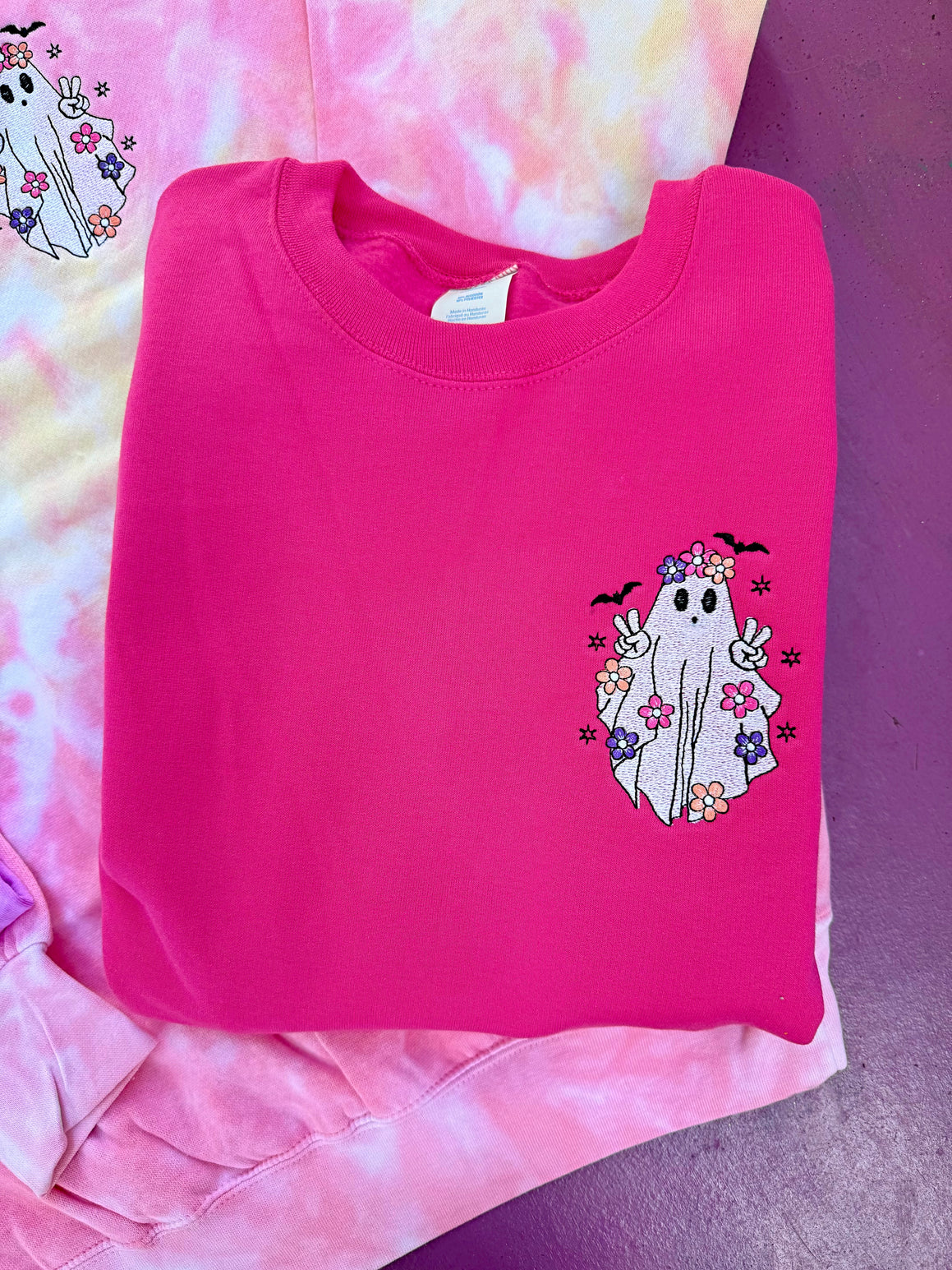 Boho Ghost Embroidered Sunshine Sweatshirt