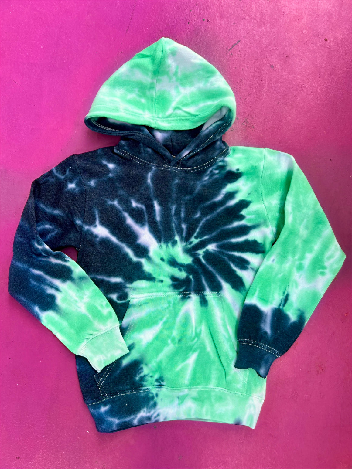 Spider Swirl Tie-Dye Hoodie Youth