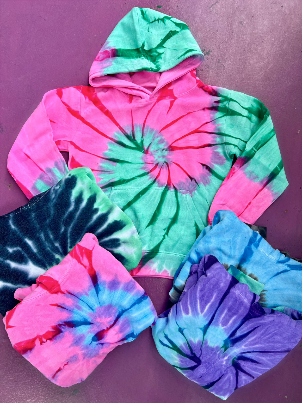 Tie 2024 die swirl hooded sweatshirt