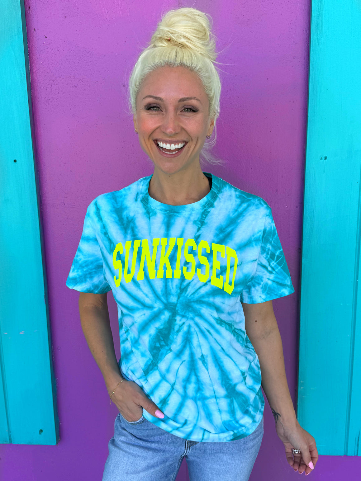 Sunkissed Turquoise Tie-Dye Tee