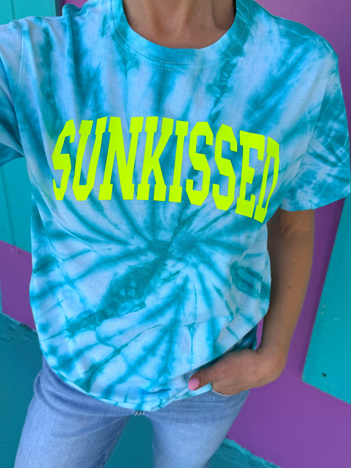 Sunkissed Turquoise Tie-Dye Tee