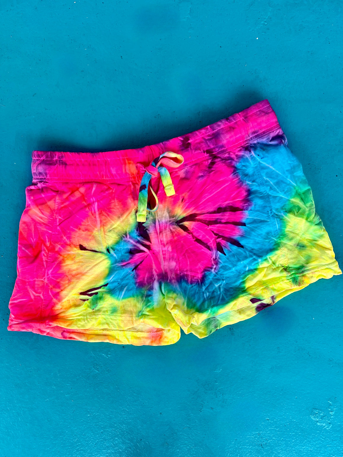 Watermelon Wave Tie-Dye Shorts - Blank