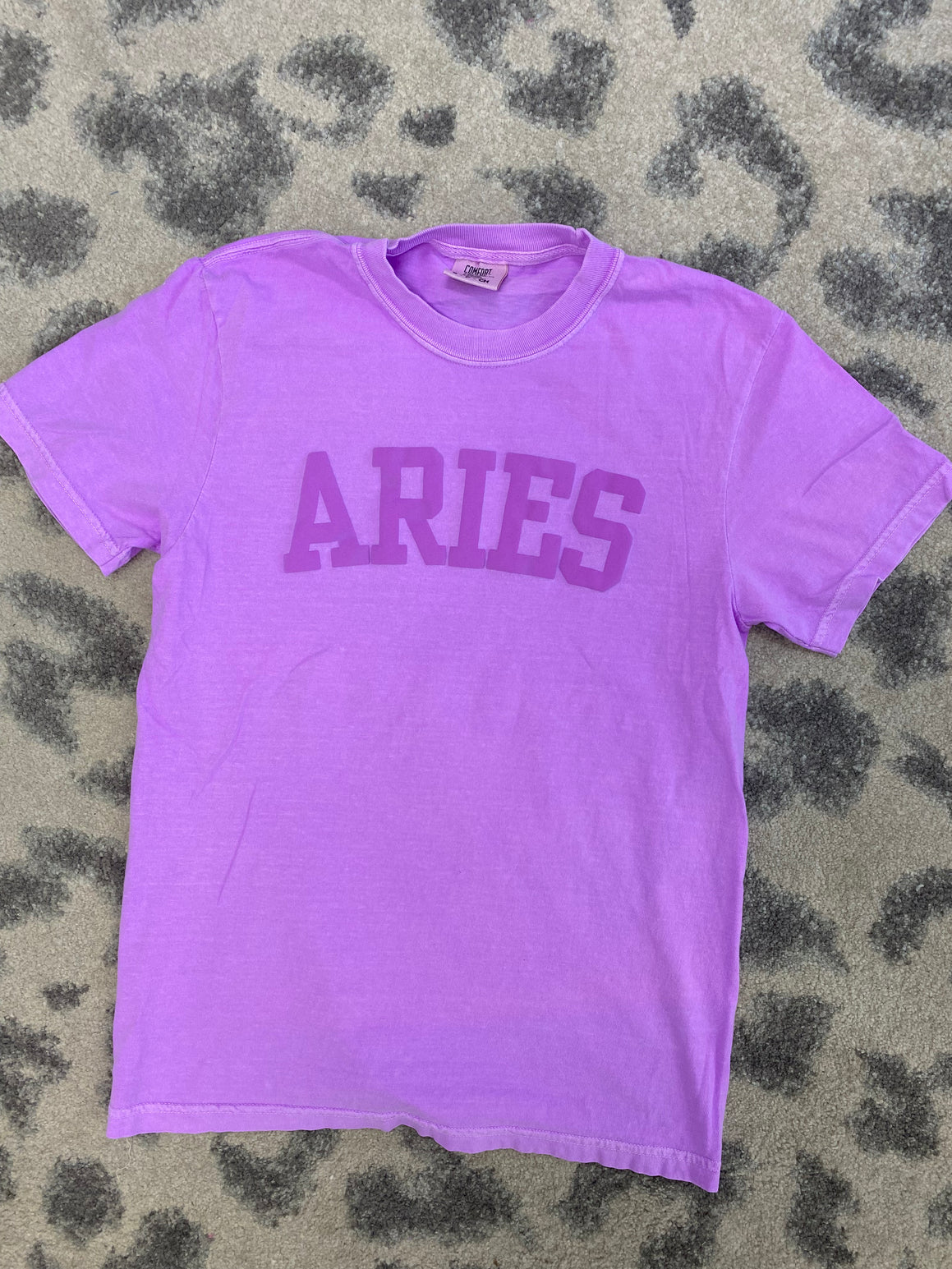 Zodiac Signs Neon Purple Tee