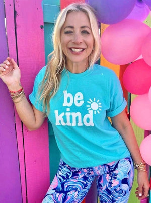 Be Kind Blue Lagoon Tee