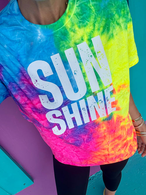 Sunshine Neon Tie-Dye Tee