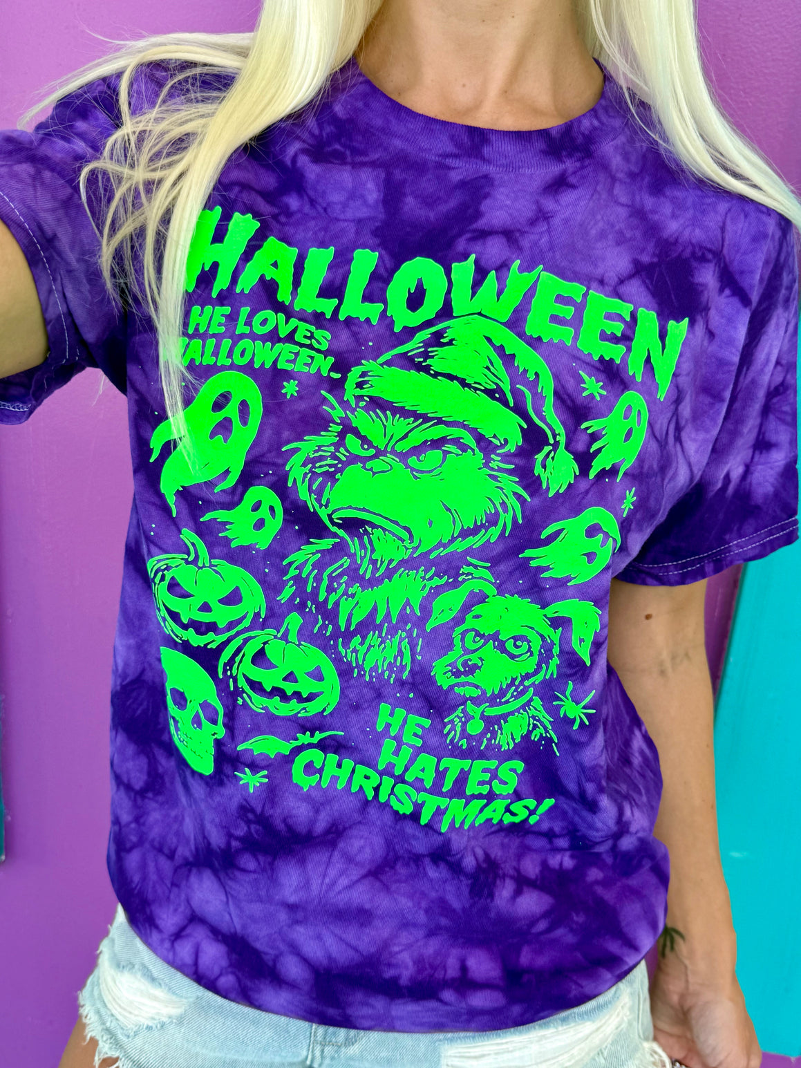 Halloween Grinch Tee - Multiple Color Options