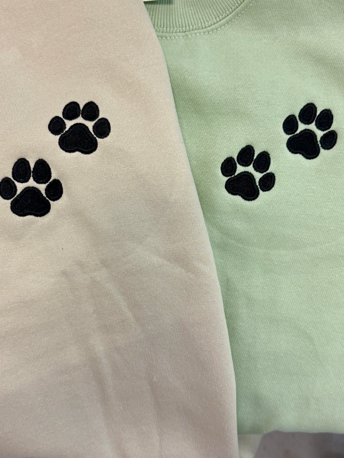 Paw Embroidered QZ Pullover or Sweatshirt (Multiple Options)
