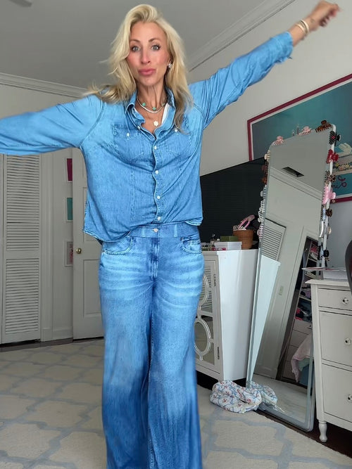 Denim Dreams Pajama Set