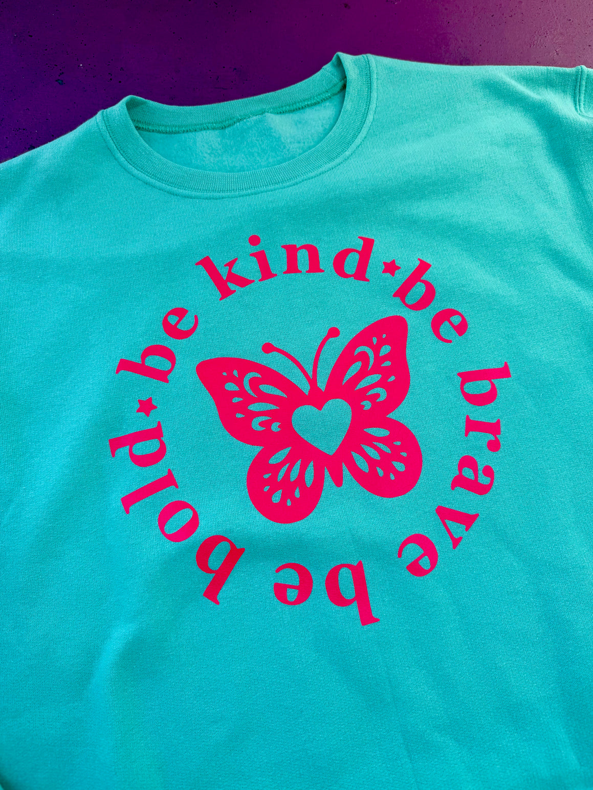 Be Kind Be Brave Butterfly Sweatshirt