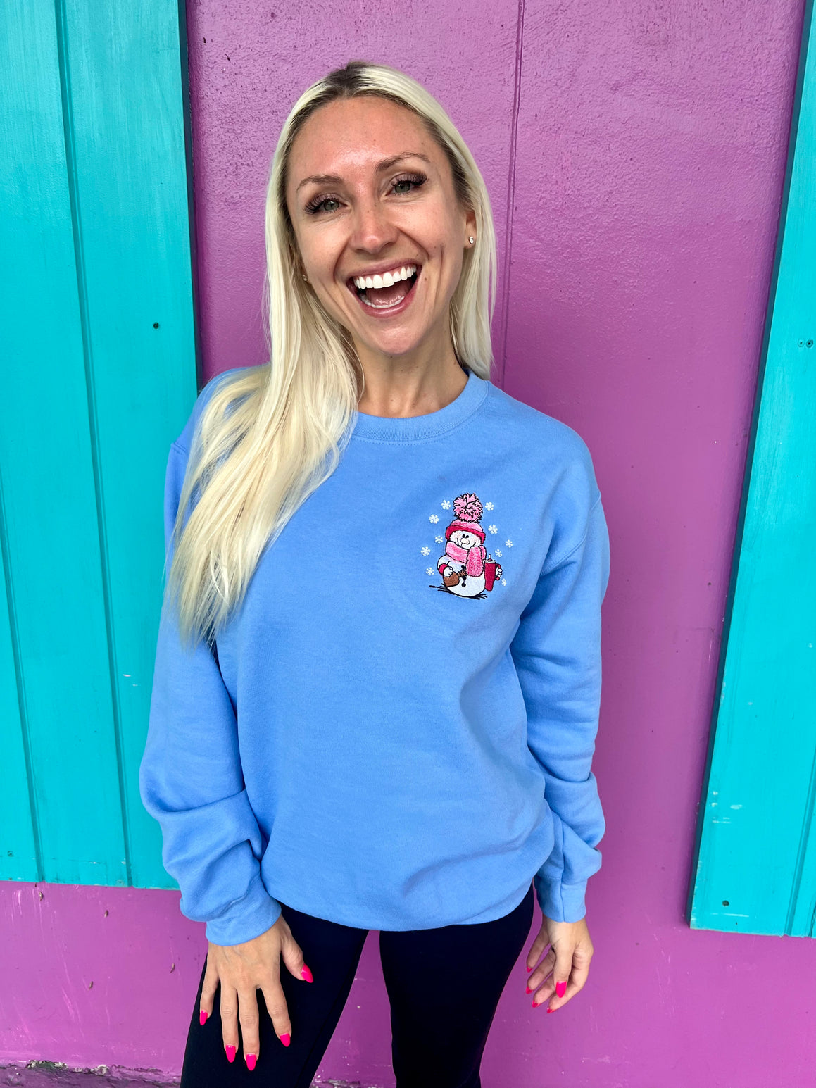 Frosty Girl Snowman Sweatshirt