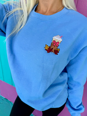 Pumpkin Spice Embroidered Sweatshirt