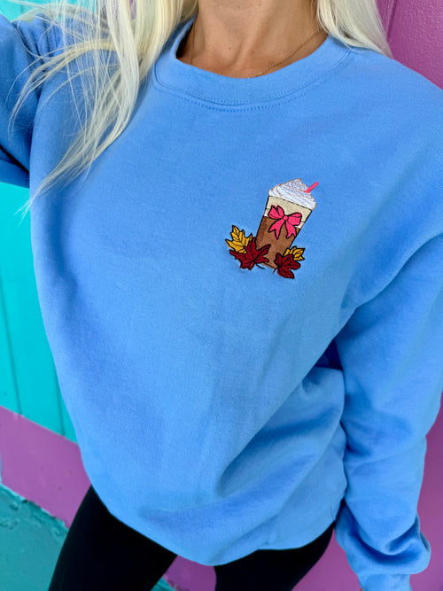 Pumpkin Spice Embroidered Sweatshirt