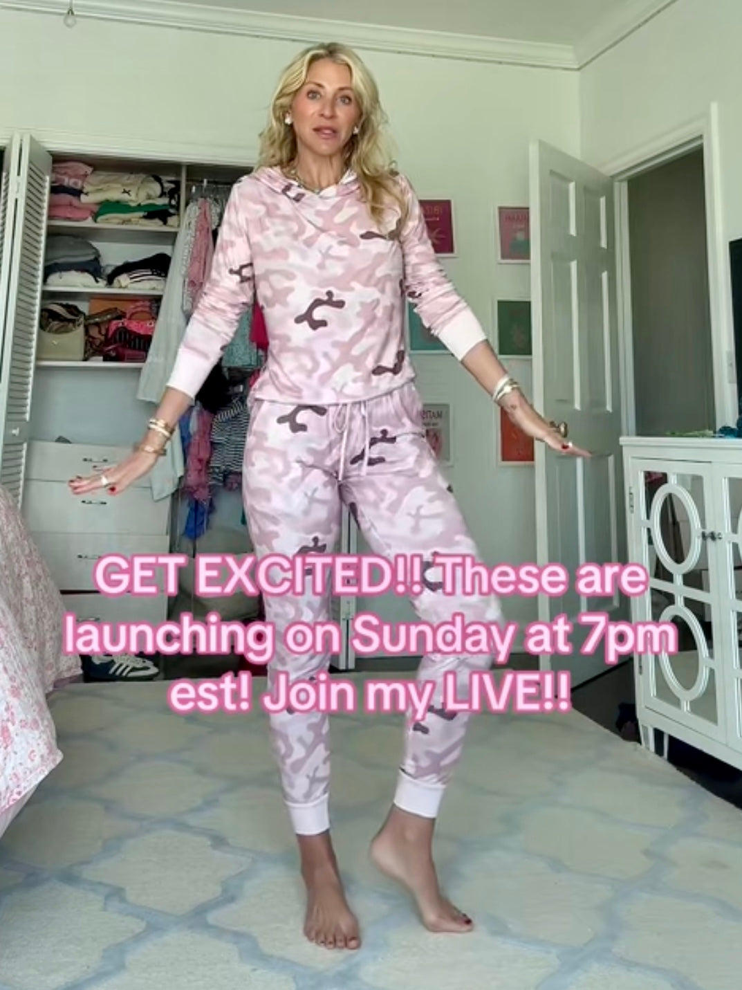 Pink Camo Pajama Set