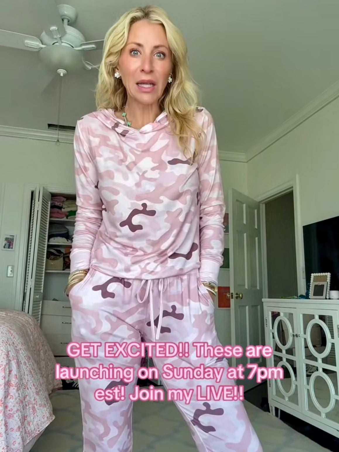 Pink Camo Pajama Set