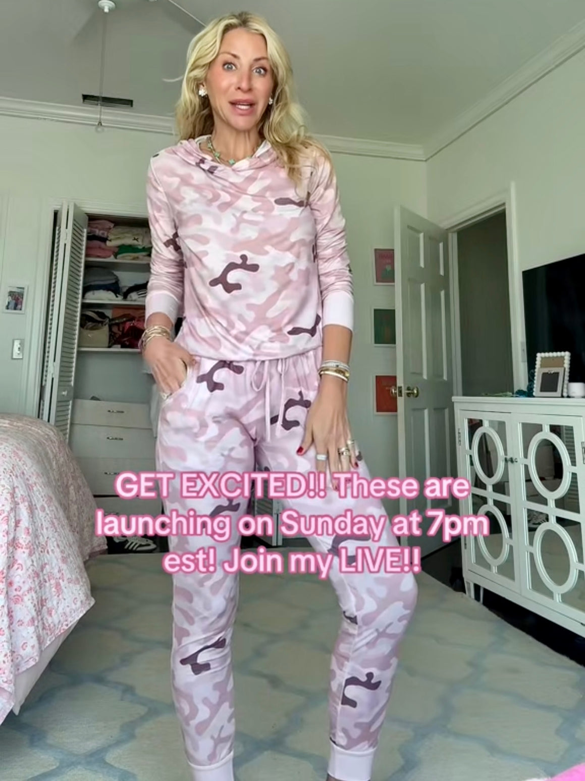 Pink Camo Pajama Set