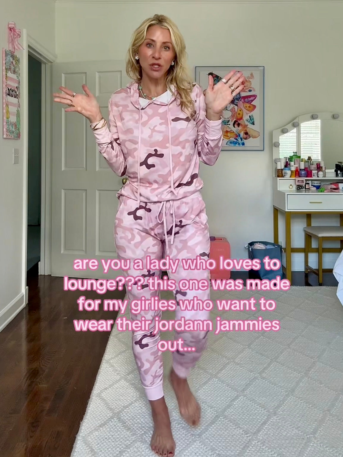 Pink Camo Pajama Set