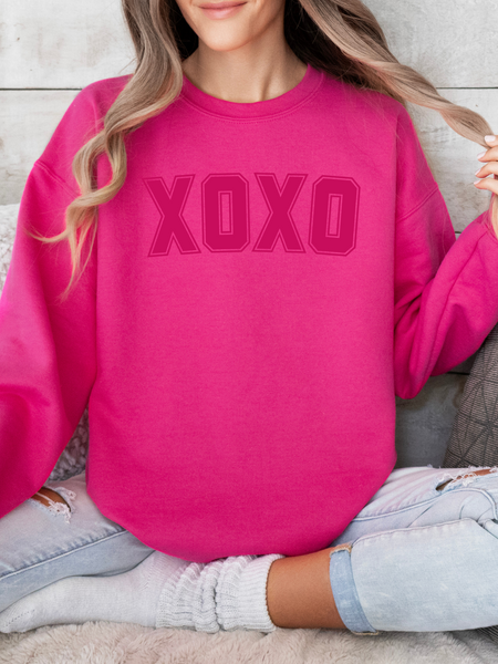 XOXO Pink Sweatshirt - Sunshine Sisters