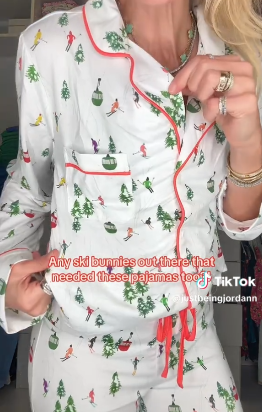 Ski Days Wide Leg Pants Pajama Set