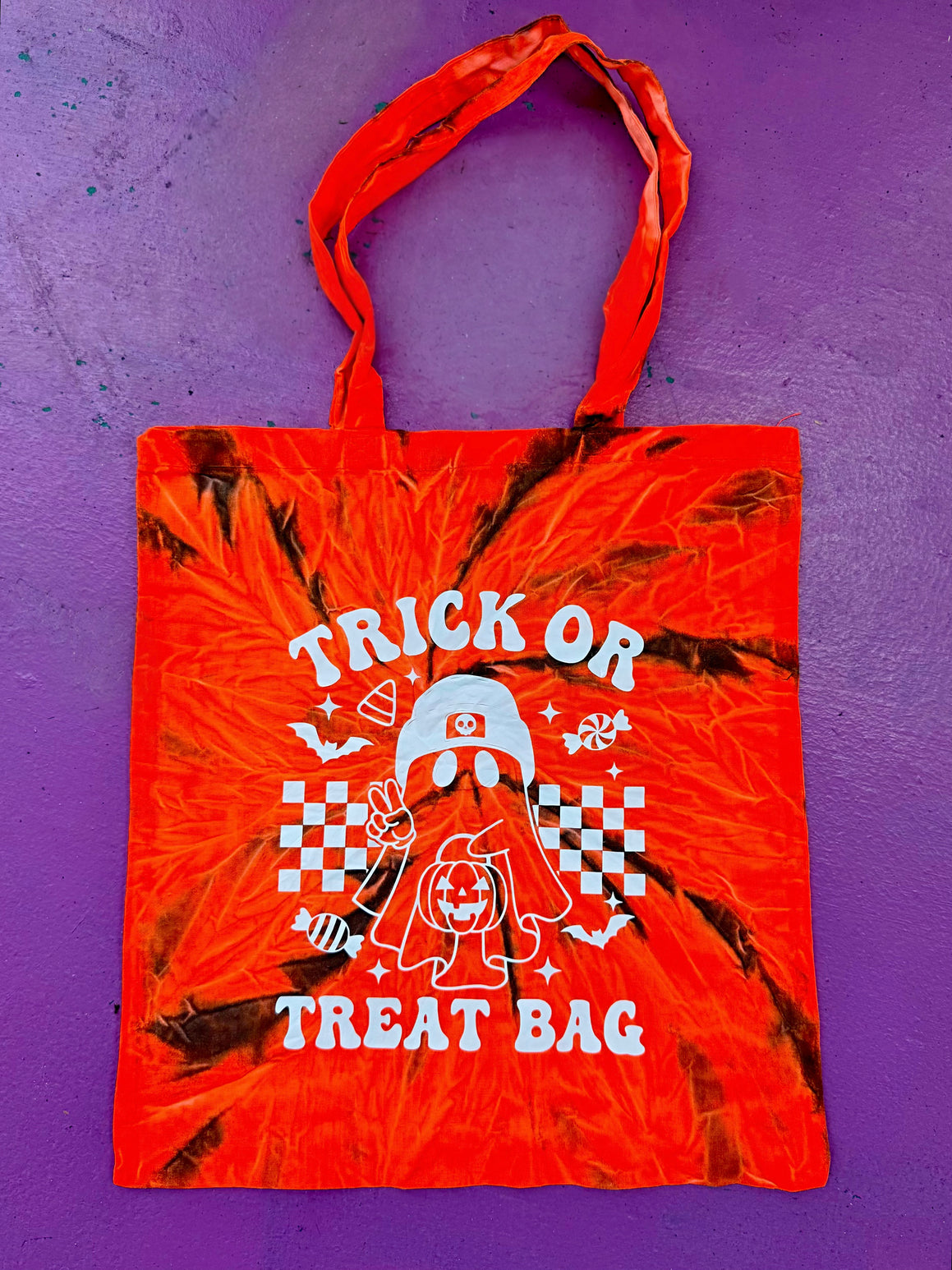 Trick or Treat Tie-Dye Bag