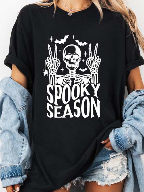 Spooky Season Black Tee