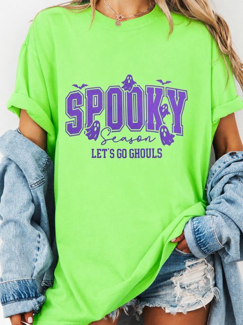 Spooky Season Let's Go Ghouls Tee