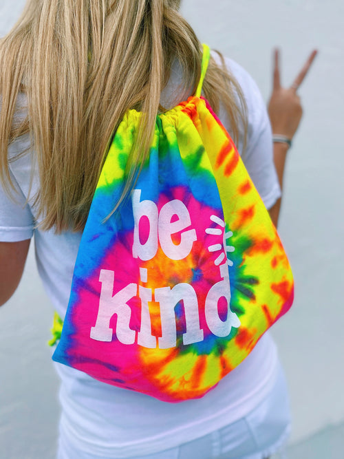 BE KIND MYSTERY TIE DYE BACKPACK
