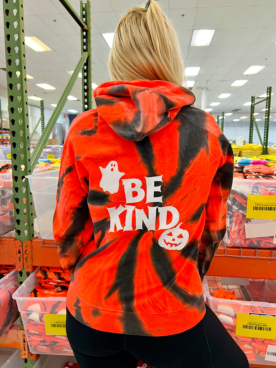 Buy Big Watercolor Sublimation Sweatshirt, Fall Rainbow Pumpkin