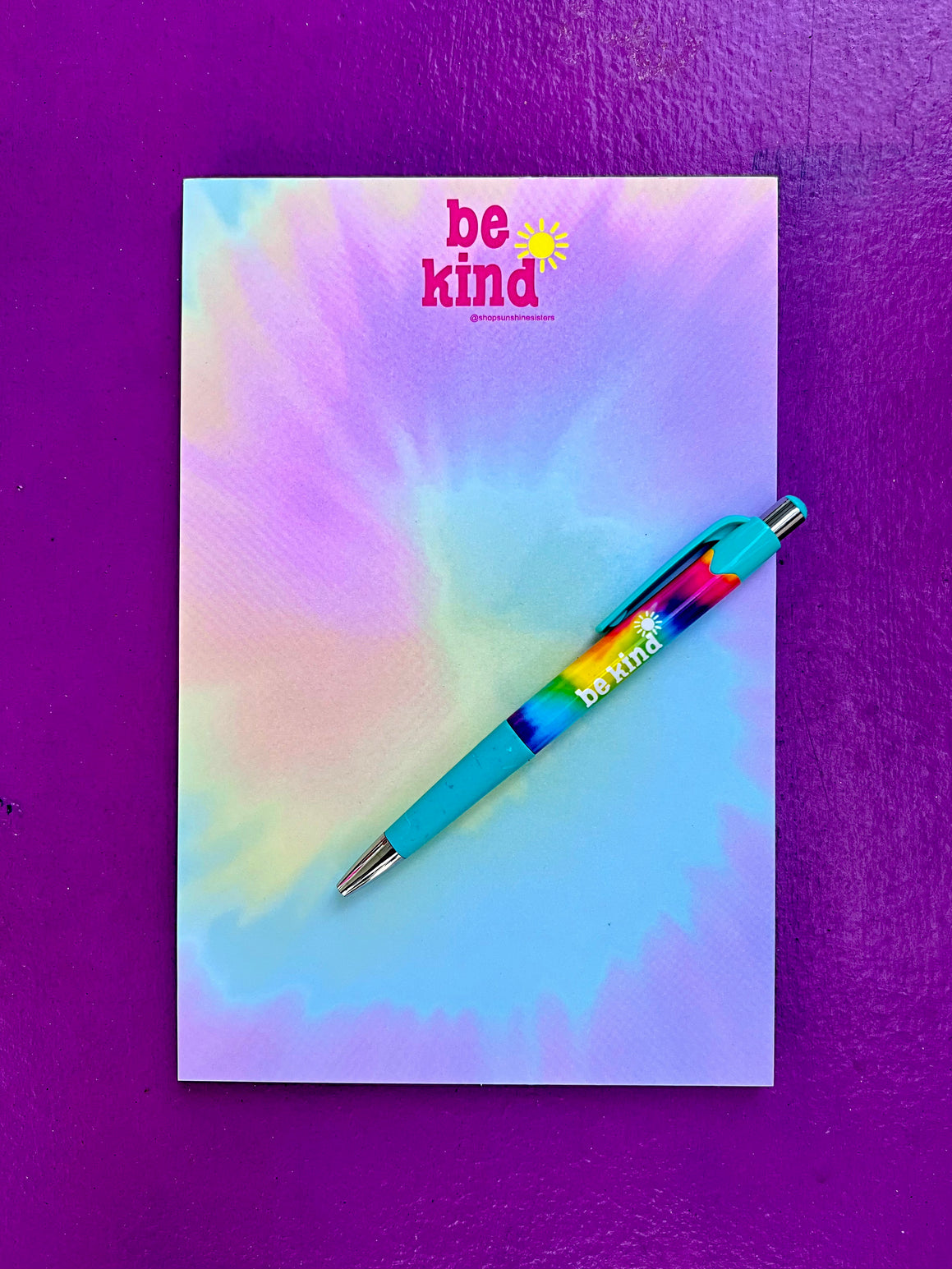 Be Kind Rainbow Pad + Pen Set - Sunshine Sisters