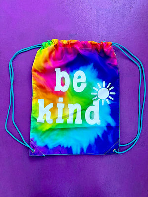 Be Kind Rainbow Cinch Backpack