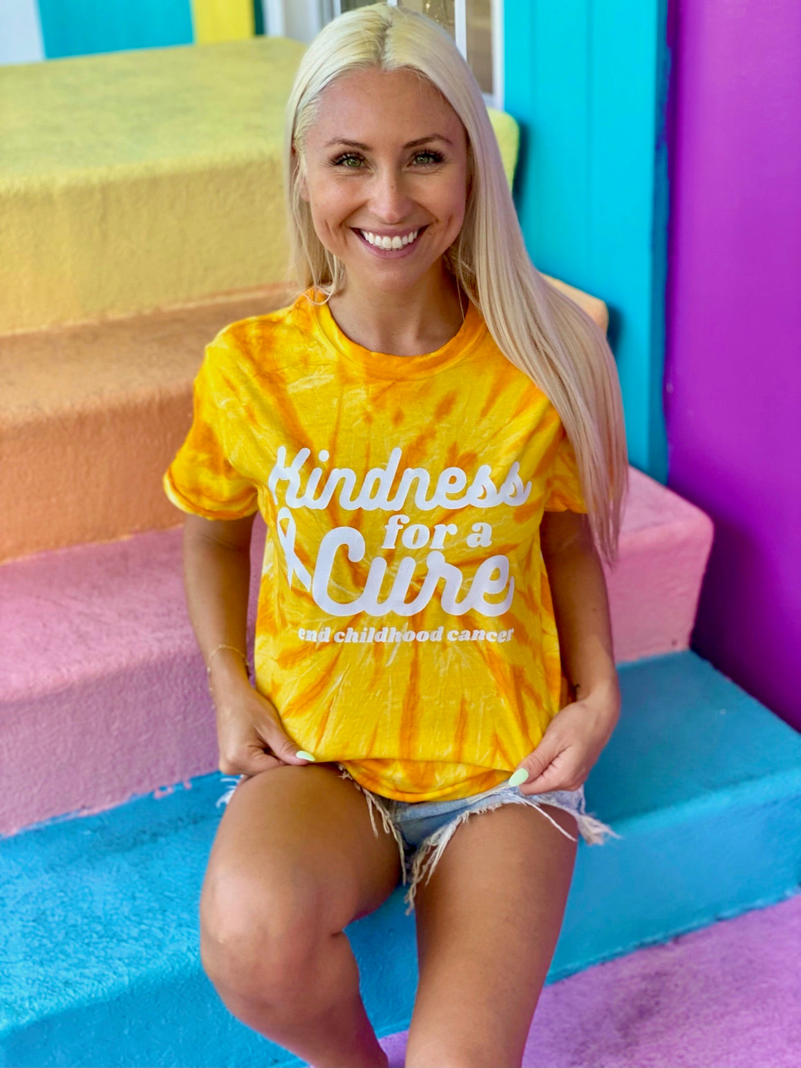 Kindness for A Cure Tee - Childhood Cancer Awareness Youth / Medium