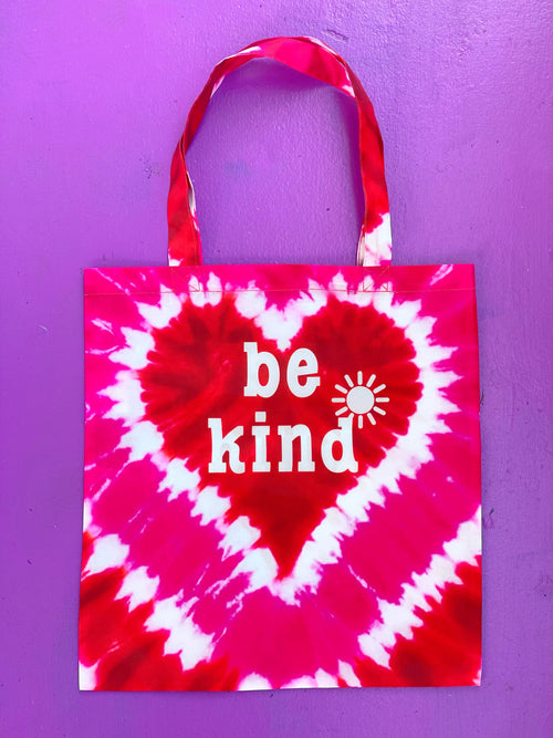 Be Kind Red Heart Tote Bag