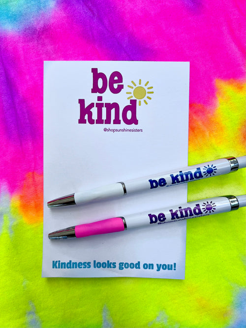 Be Kind Pen + Sticky Notepad